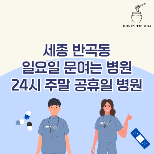 세종 반곡동 일요일 문여는 병원