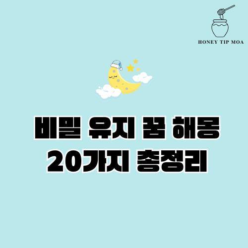 비밀 유지 꿈 해몽