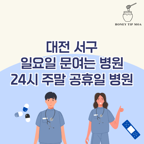 대전 서구 일요일 문여는 병원