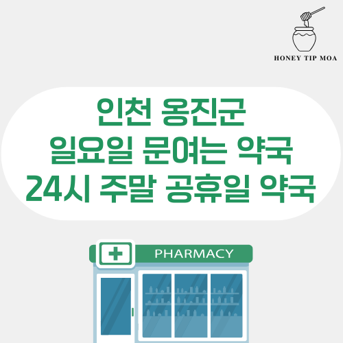 인천 옹진군 일요일 문여는 약국